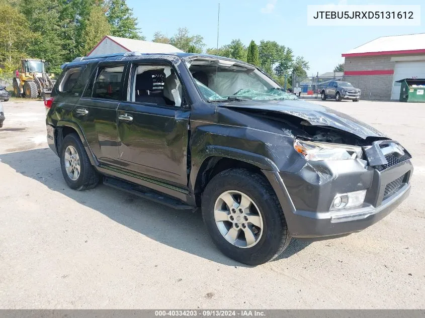 2013 Toyota 4Runner Sr5 VIN: JTEBU5JRXD5131612 Lot: 40334203