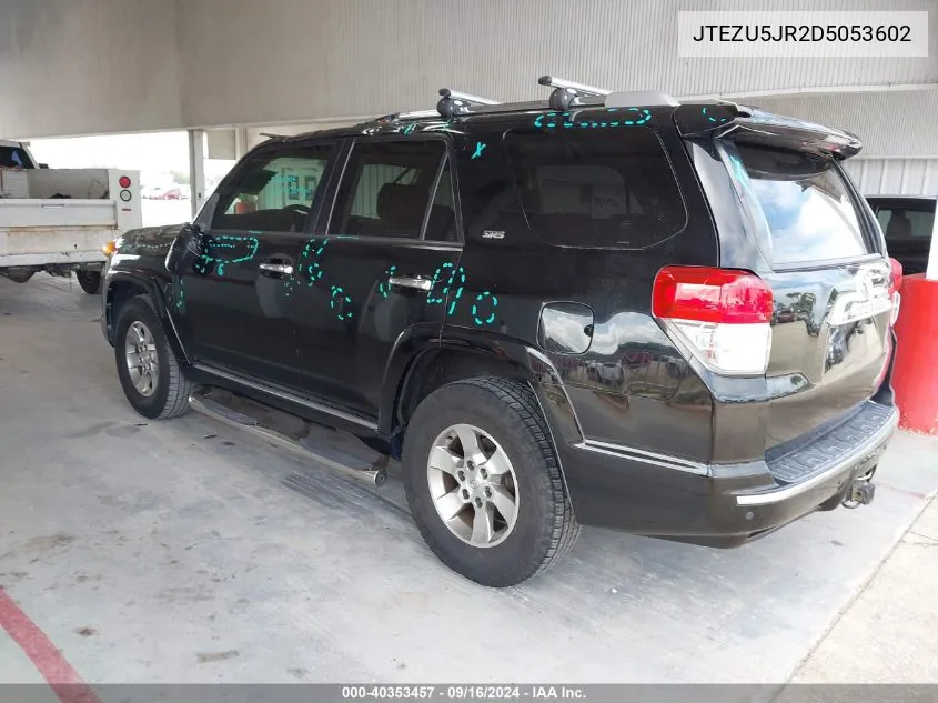 2013 Toyota 4Runner Sr5 VIN: JTEZU5JR2D5053602 Lot: 40353457