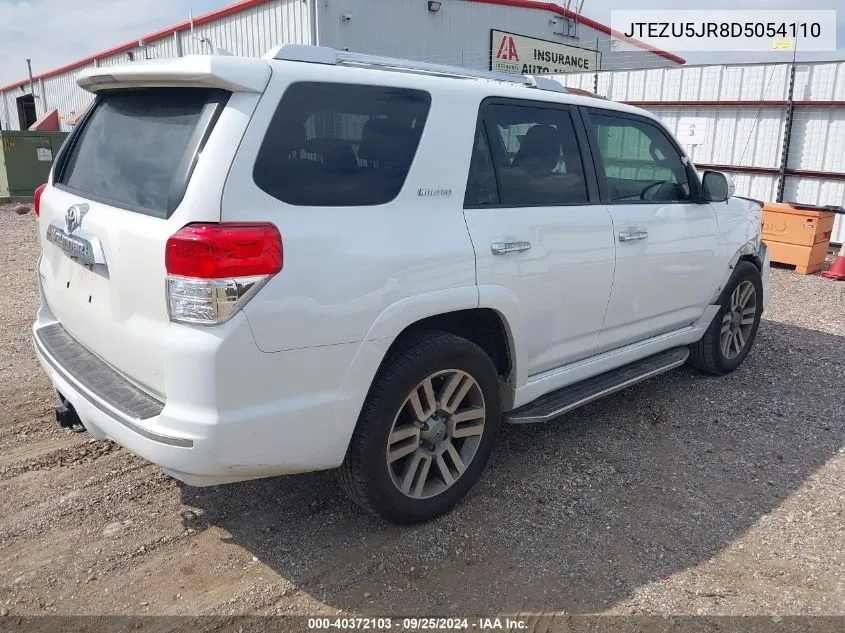 2013 Toyota 4Runner Limited VIN: JTEZU5JR8D5054110 Lot: 40372103