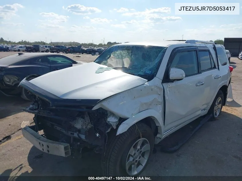 JTEZU5JR7D5053417 2013 Toyota 4Runner Sr5