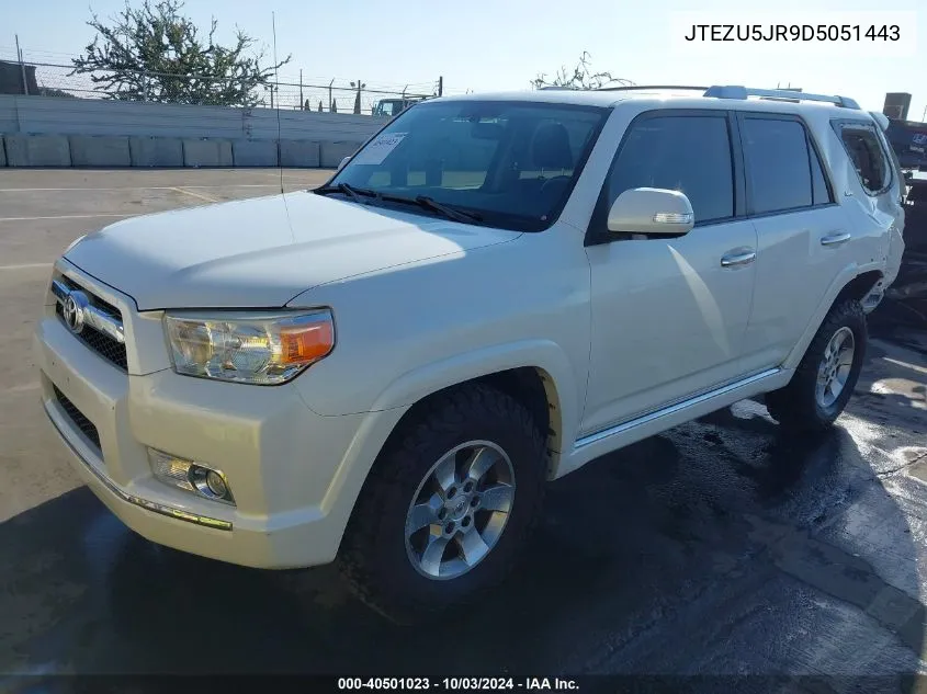 2013 Toyota 4Runner Sr5 VIN: JTEZU5JR9D5051443 Lot: 40501023