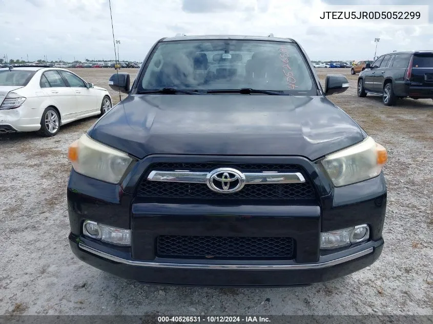 2013 Toyota 4Runner Sr5 VIN: JTEZU5JR0D5052299 Lot: 40526531