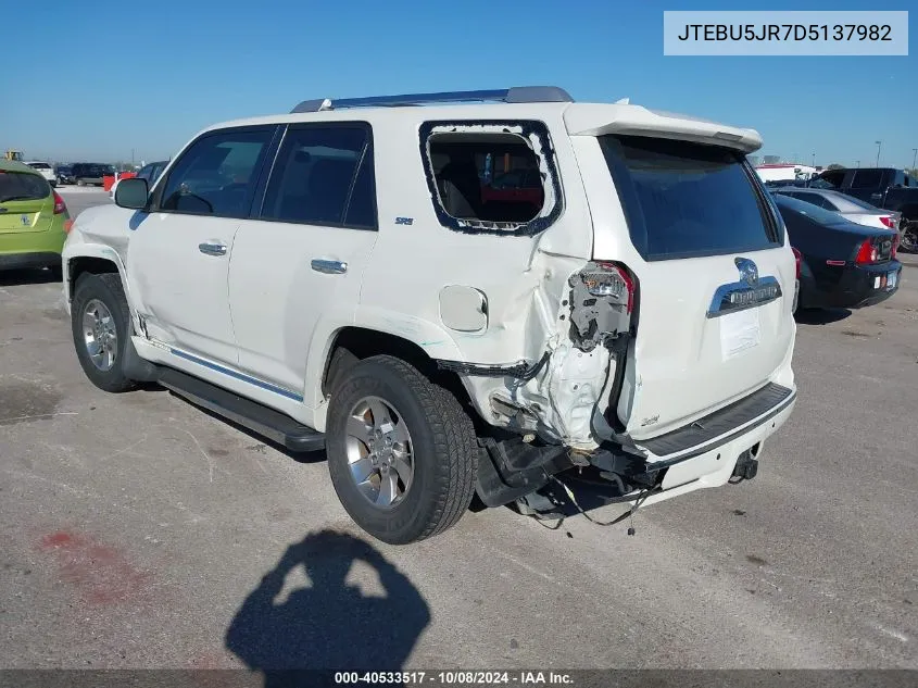 JTEBU5JR7D5137982 2013 Toyota 4Runner Sr5