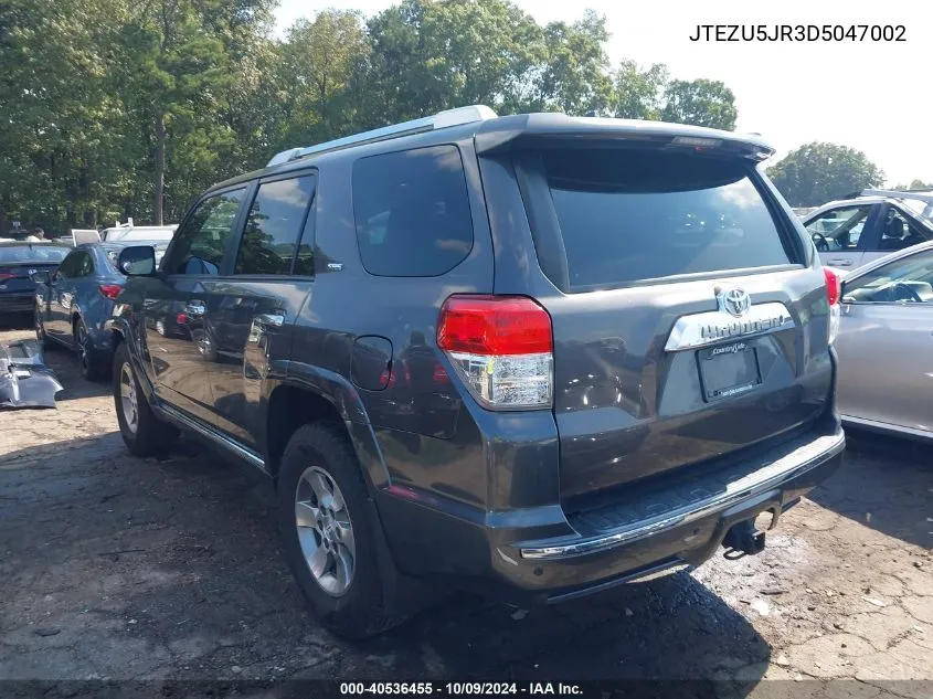 2013 Toyota 4Runner Sr5 VIN: JTEZU5JR3D5047002 Lot: 40536455