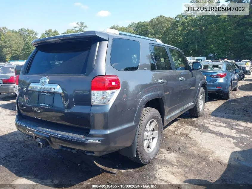 JTEZU5JR3D5047002 2013 Toyota 4Runner Sr5