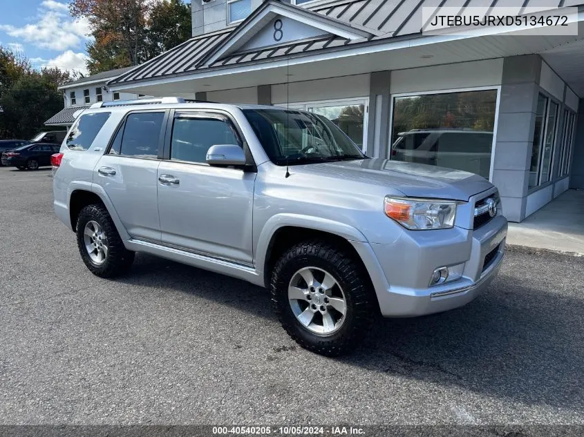 2013 Toyota 4Runner Sr5/Limited/Trail VIN: JTEBU5JRXD5134672 Lot: 40540205