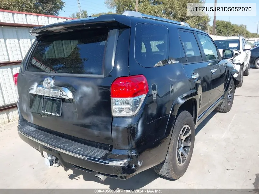 2013 Toyota 4Runner Sr5/Limited VIN: JTEZU5JR1D5052070 Lot: 40550960