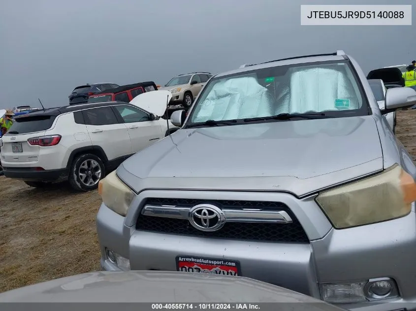 2013 Toyota 4Runner Sr5 VIN: JTEBU5JR9D5140088 Lot: 40555714