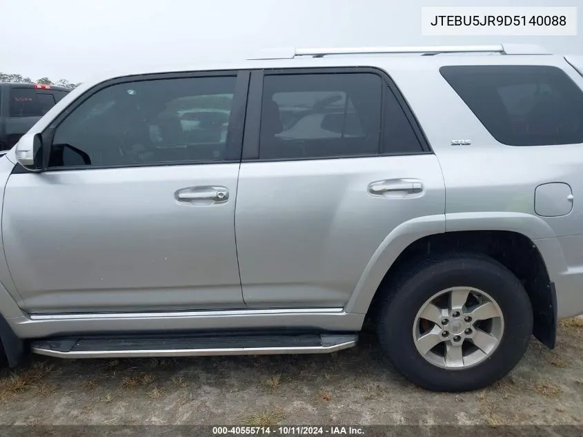 2013 Toyota 4Runner Sr5 VIN: JTEBU5JR9D5140088 Lot: 40555714