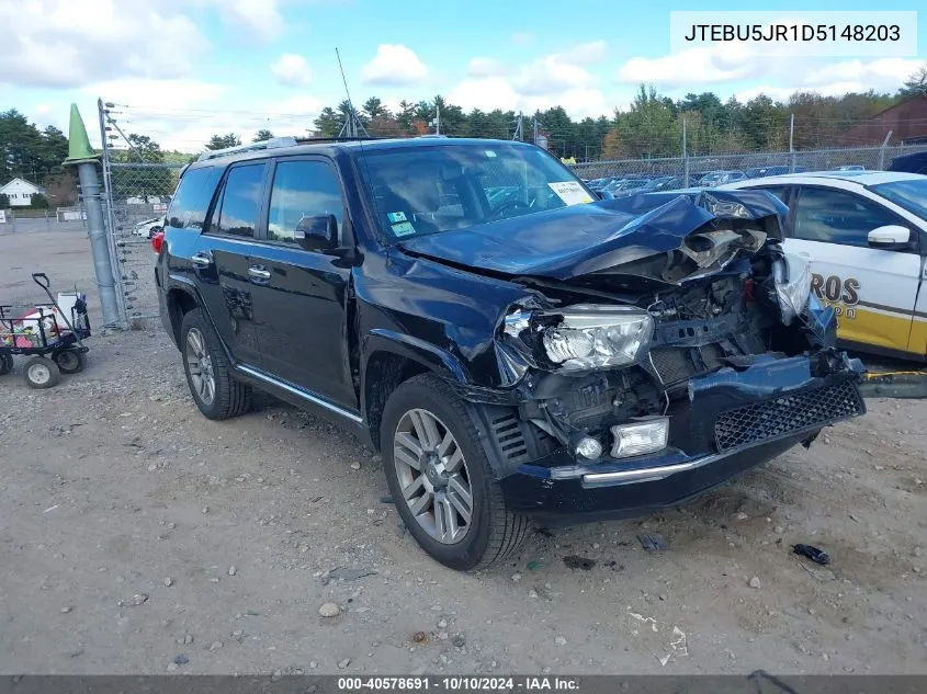 JTEBU5JR1D5148203 2013 Toyota 4Runner Limited