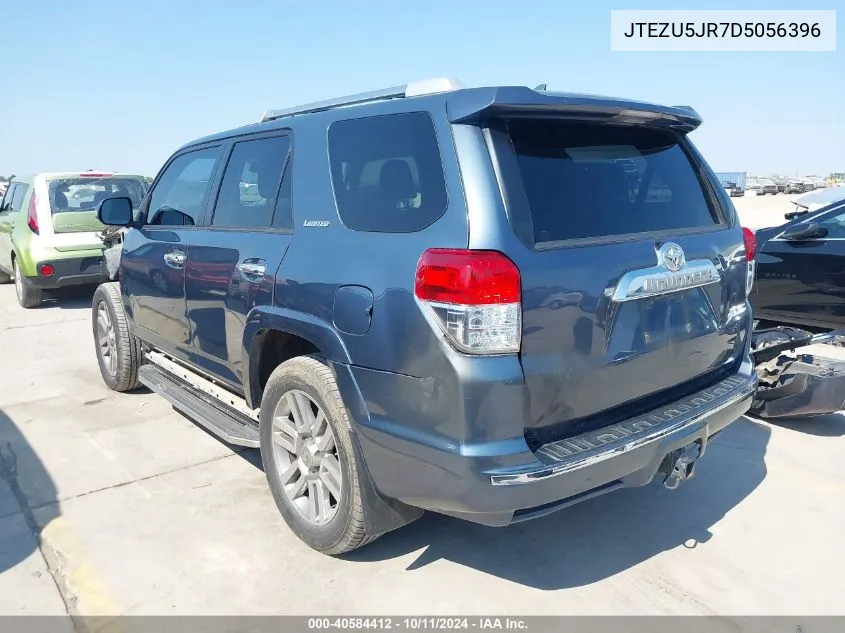 2013 Toyota 4Runner Limited VIN: JTEZU5JR7D5056396 Lot: 40584412