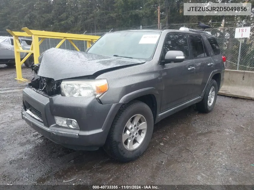 2013 Toyota 4Runner Sr5 VIN: JTEZU5JR2D5049856 Lot: 40733335