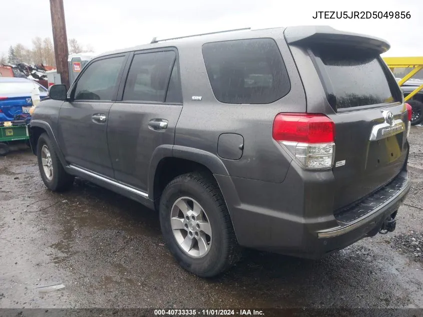 2013 Toyota 4Runner Sr5 VIN: JTEZU5JR2D5049856 Lot: 40733335