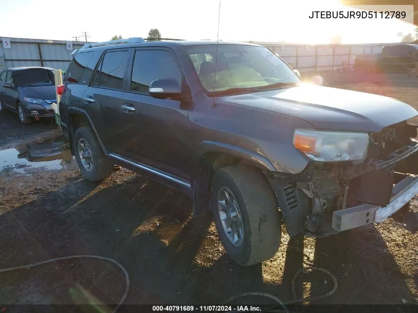 2013 Toyota 4Runner Sr5 VIN: JTEBU5JR9D5112789 Lot: 40791689