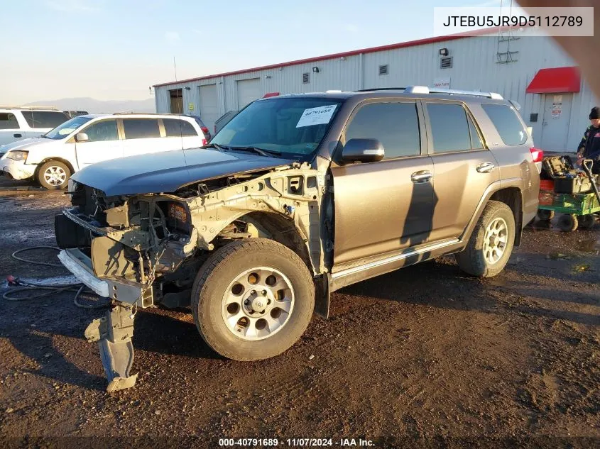 2013 Toyota 4Runner Sr5 VIN: JTEBU5JR9D5112789 Lot: 40791689