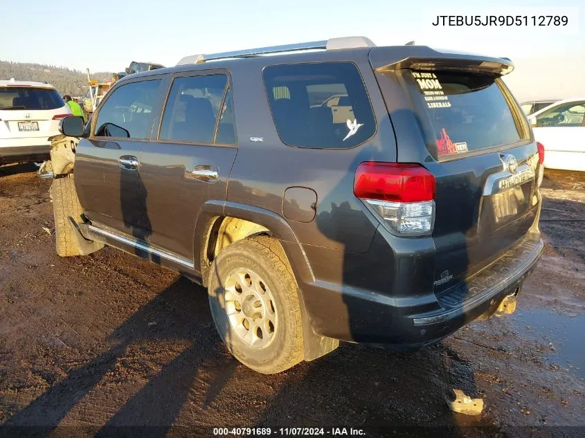 2013 Toyota 4Runner Sr5 VIN: JTEBU5JR9D5112789 Lot: 40791689