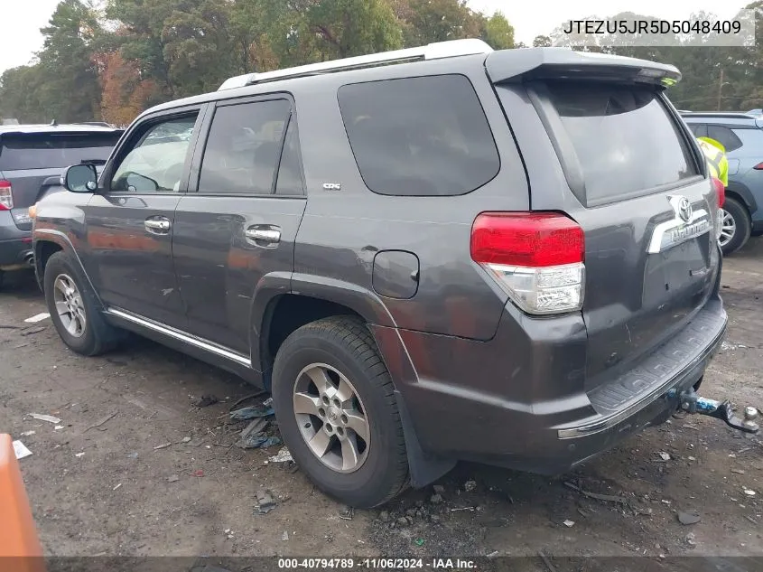 2013 Toyota 4Runner Sr5 VIN: JTEZU5JR5D5048409 Lot: 40794789