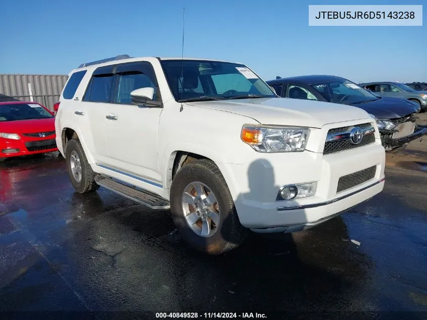 2013 Toyota 4Runner Sr5 VIN: JTEBU5JR6D5143238 Lot: 40849528