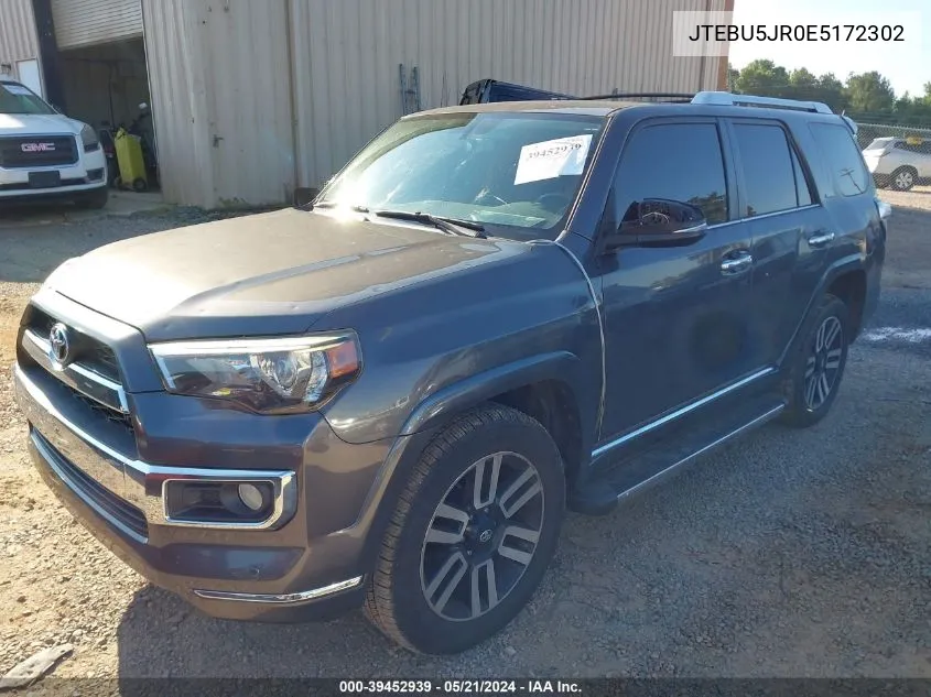 JTEBU5JR0E5172302 2014 Toyota 4Runner Limited