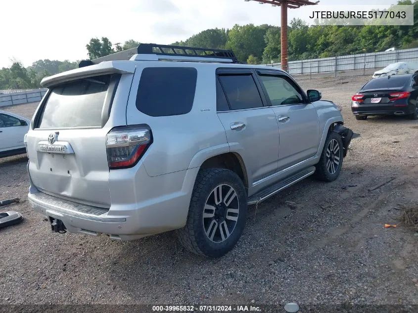 JTEBU5JR5E5177043 2014 Toyota 4Runner Limited