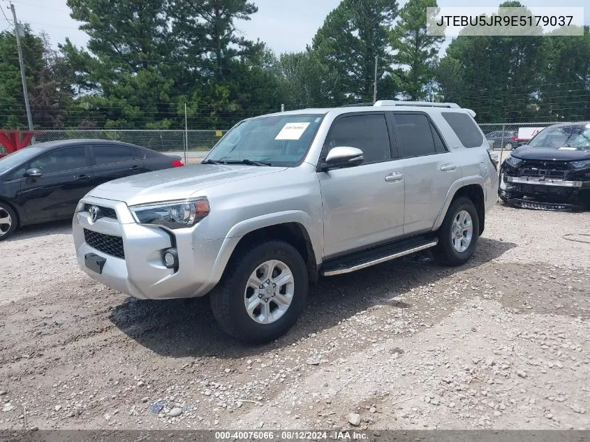 2014 Toyota 4Runner Sr5 Premium VIN: JTEBU5JR9E5179037 Lot: 40076066