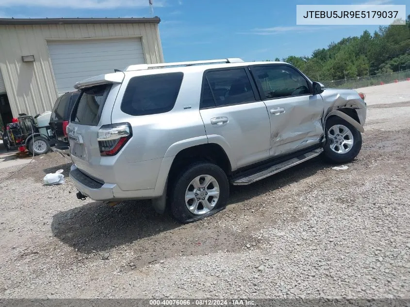 2014 Toyota 4Runner Sr5 Premium VIN: JTEBU5JR9E5179037 Lot: 40076066