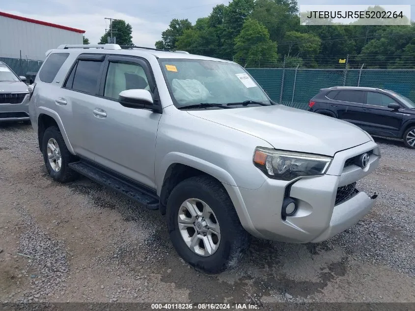 2014 Toyota 4Runner Sr5 VIN: JTEBU5JR5E5202264 Lot: 40118236