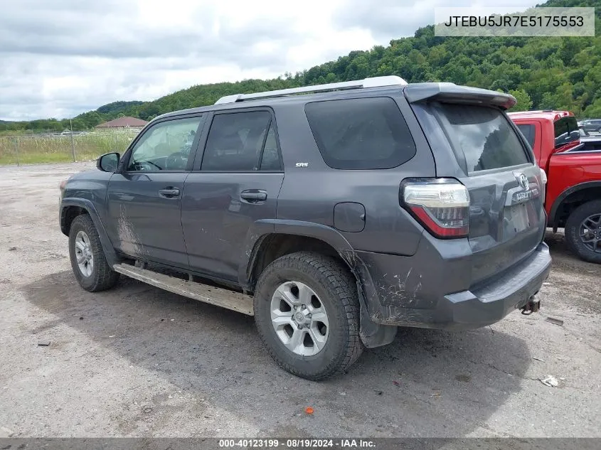 2014 Toyota 4Runner Sr5 VIN: JTEBU5JR7E5175553 Lot: 40123199