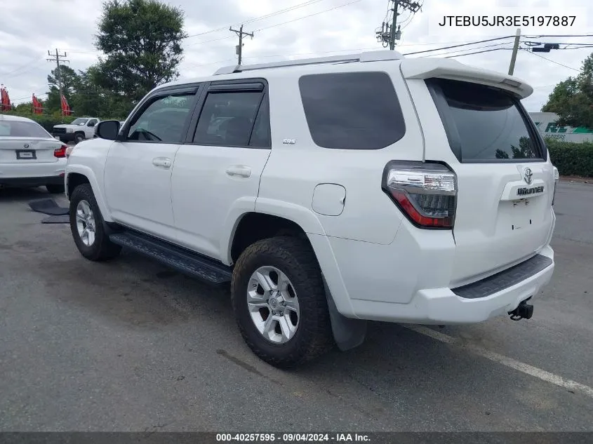 2014 Toyota 4Runner Sr5/Limited/Trail VIN: JTEBU5JR3E5197887 Lot: 40257595