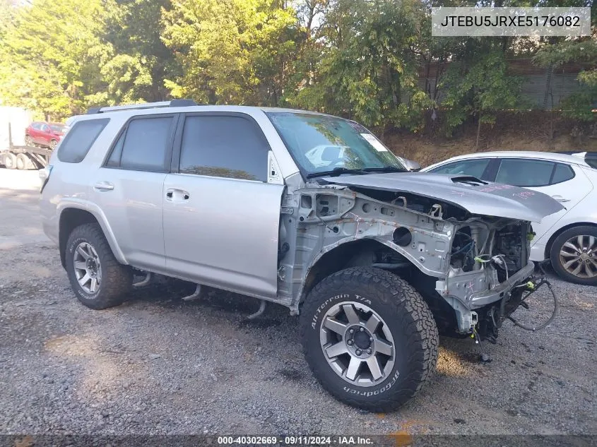 2014 Toyota 4Runner Sr5/Limited/Trail VIN: JTEBU5JRXE5176082 Lot: 40302669