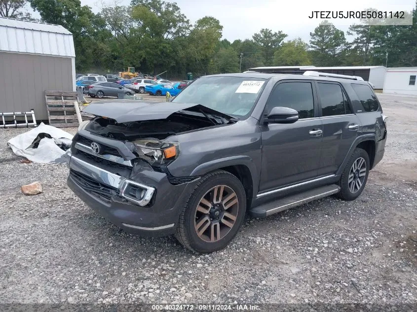 JTEZU5JR0E5081142 2014 Toyota 4Runner Limited