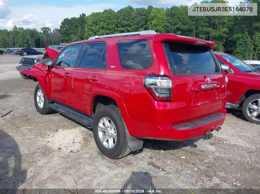 2014 Toyota 4Runner Sr5 Premium VIN: JTEBU5JR3E5164078 Lot: 40360496