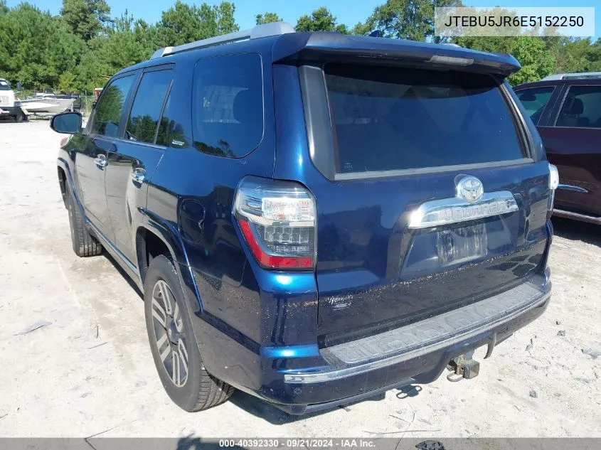 JTEBU5JR6E5152250 2014 Toyota 4Runner Limited