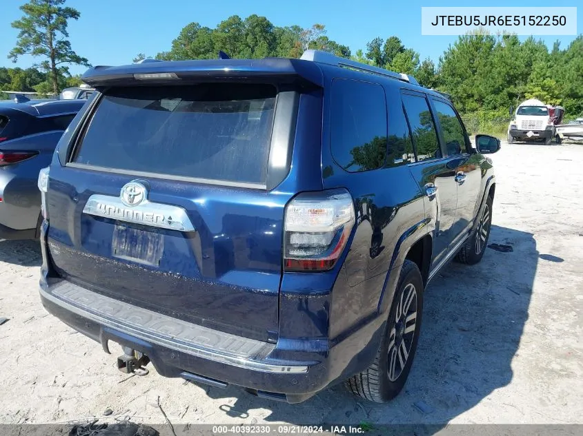 2014 Toyota 4Runner Limited VIN: JTEBU5JR6E5152250 Lot: 40392330