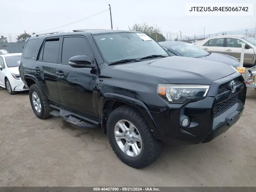 2014 Toyota 4Runner Sr5 Premium VIN: JTEZU5JR4E5066742 Lot: 40407590