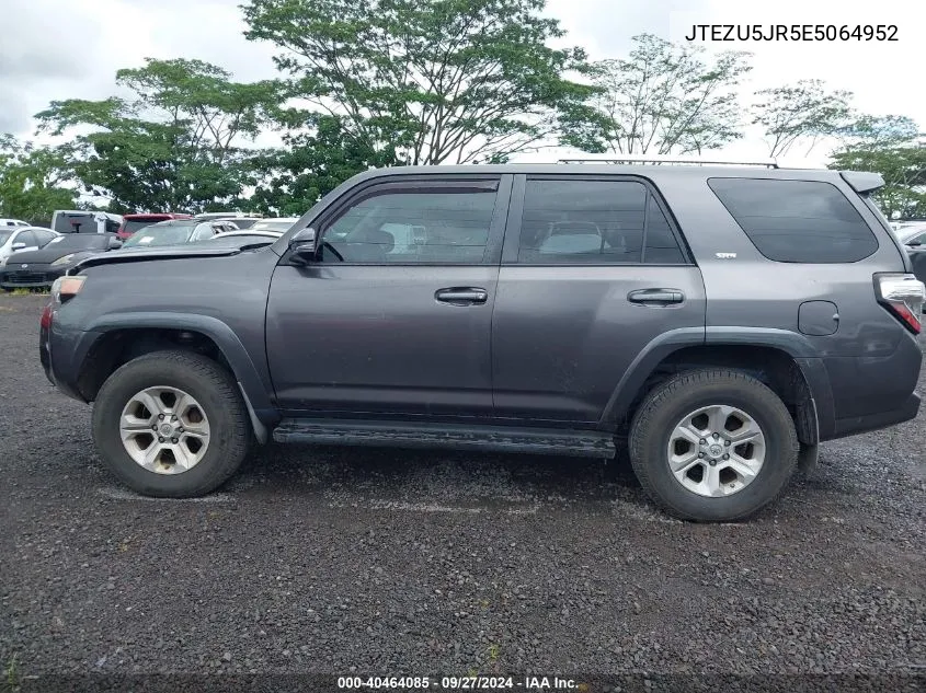 2014 Toyota 4Runner Limited/Sr5/Sr5 Premium VIN: JTEZU5JR5E5064952 Lot: 40464085