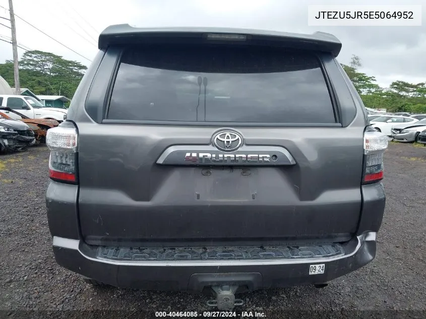 2014 Toyota 4Runner Limited/Sr5/Sr5 Premium VIN: JTEZU5JR5E5064952 Lot: 40464085