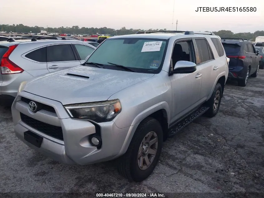 2014 Toyota 4Runner Sr5/Limited/Trail VIN: JTEBU5JR4E5165580 Lot: 40467210