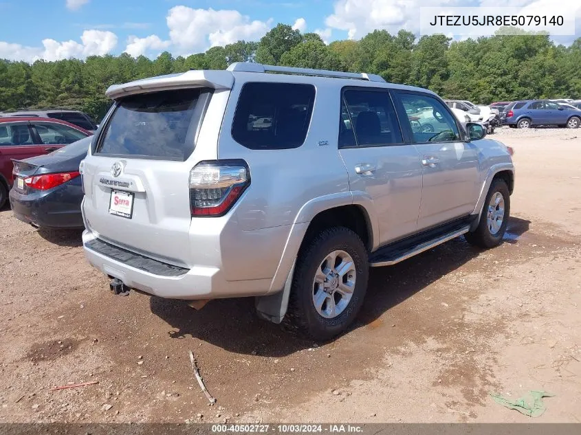 2014 Toyota 4Runner Sr5 VIN: JTEZU5JR8E5079140 Lot: 40502727