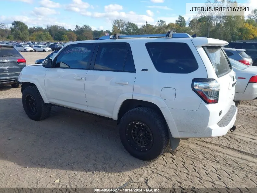 2014 Toyota 4Runner Sr5 Premium VIN: JTEBU5JR8E5167641 Lot: 40584627