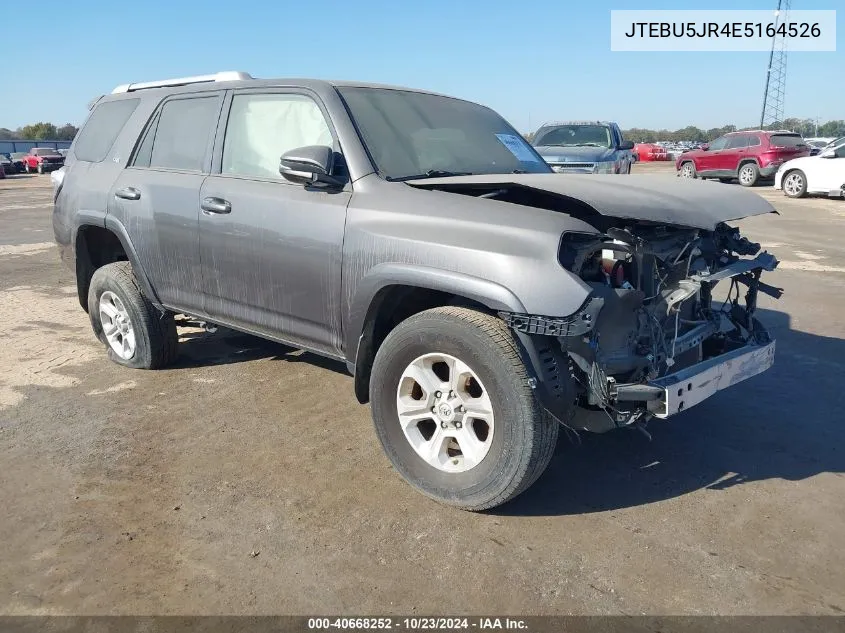 2014 Toyota 4Runner Sr5 Premium VIN: JTEBU5JR4E5164526 Lot: 40668252