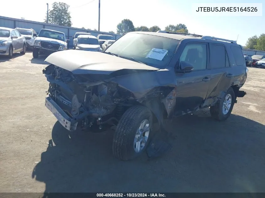 2014 Toyota 4Runner Sr5 Premium VIN: JTEBU5JR4E5164526 Lot: 40668252