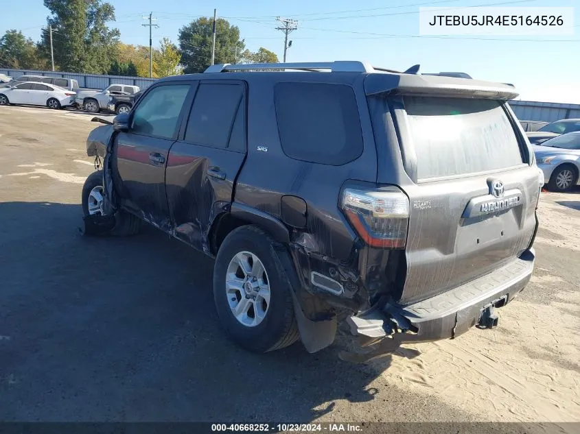 2014 Toyota 4Runner Sr5 Premium VIN: JTEBU5JR4E5164526 Lot: 40668252