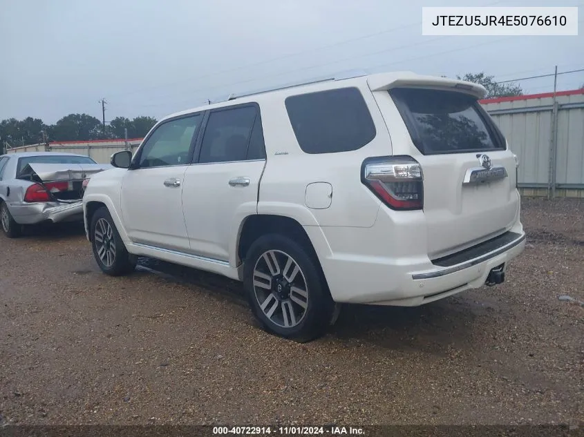 JTEZU5JR4E5076610 2014 Toyota 4Runner Limited