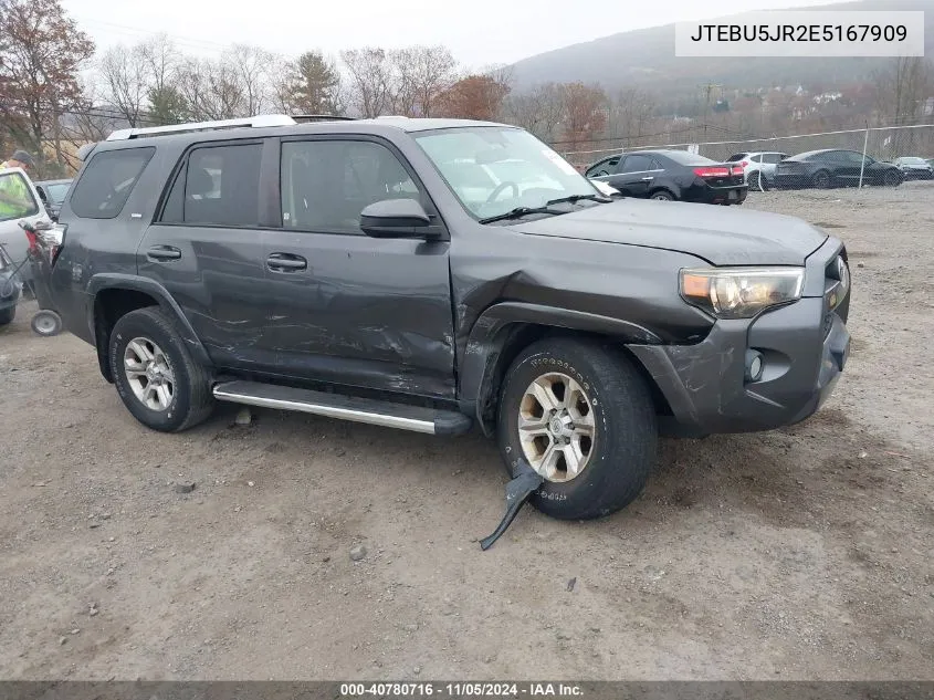 2014 Toyota 4Runner Sr5 VIN: JTEBU5JR2E5167909 Lot: 40780716