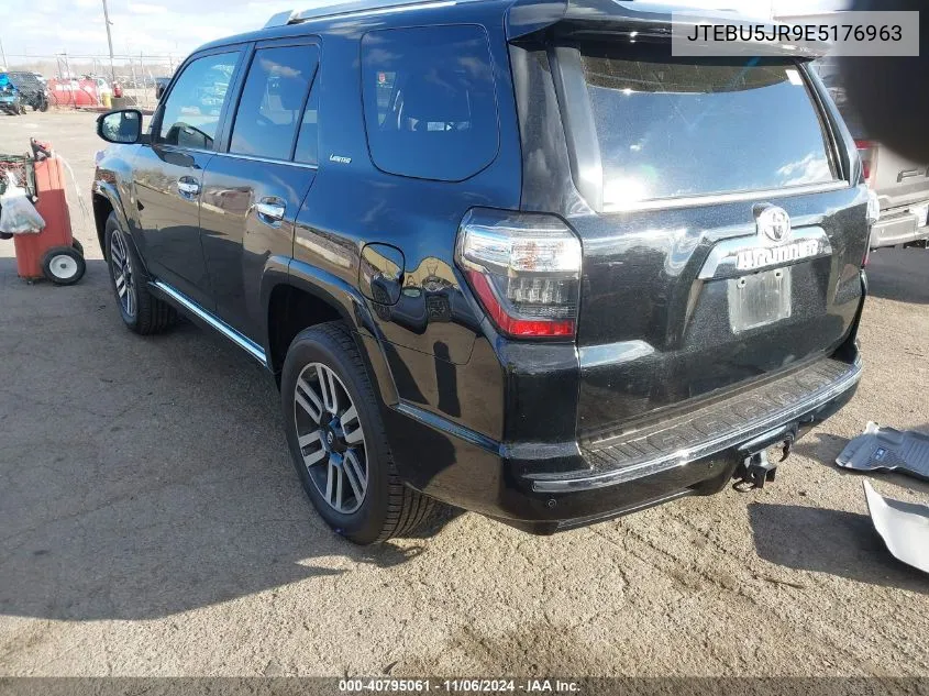 2014 Toyota 4Runner Limited VIN: JTEBU5JR9E5176963 Lot: 40795061