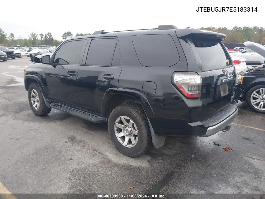 2014 Toyota 4Runner Trail VIN: JTEBU5JR7E5183314 Lot: 40799939