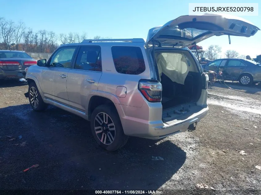 2014 Toyota 4Runner Limited VIN: JTEBU5JRXE5200798 Lot: 40807764