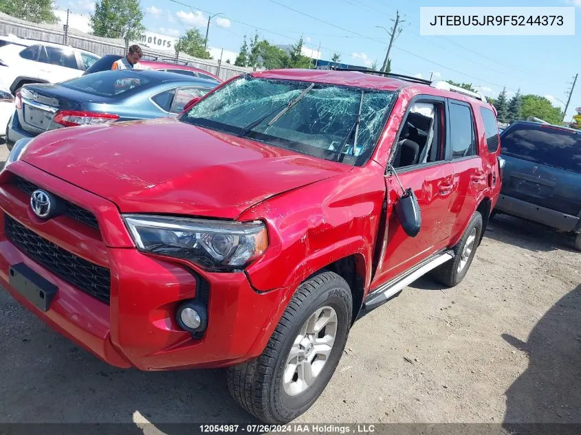 2015 Toyota 4Runner Sr5/Limited/Trail/Trd Pro VIN: JTEBU5JR9F5244373 Lot: 12054987