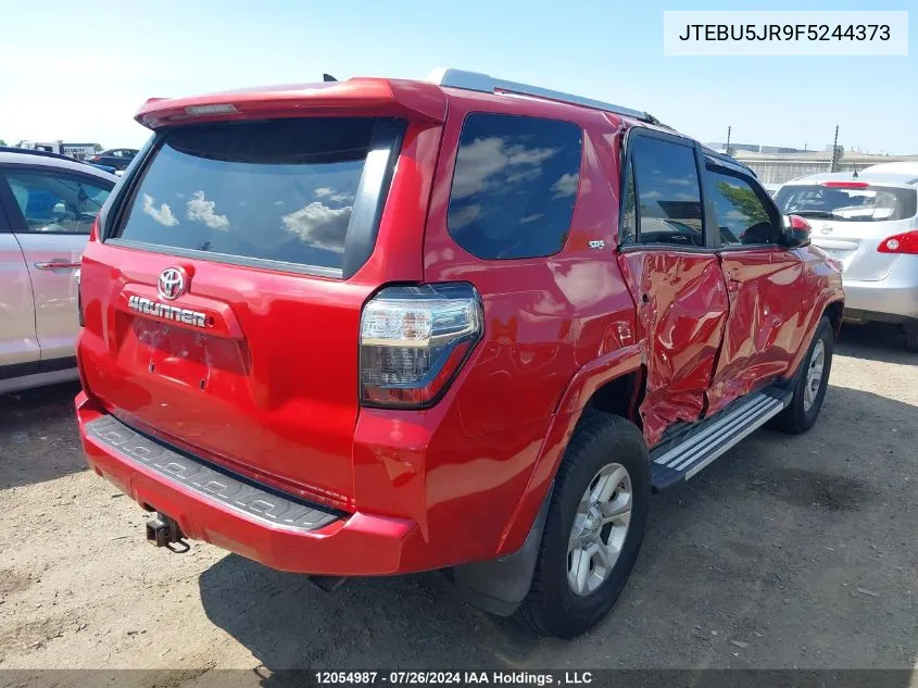 2015 Toyota 4Runner Sr5/Limited/Trail/Trd Pro VIN: JTEBU5JR9F5244373 Lot: 12054987